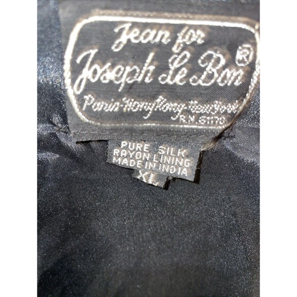 Jean For Joseph Le Bon Women’s Dressy Jacket Size XL Black Gold Beaded Sequined - Picture 2 of 12